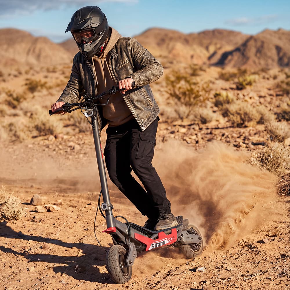 Max Speed 80 km/h Dual Shock Absorption Dual Motor 1200W*2 Electric Scooter Range 80 km Off-Road Electric Scooter
