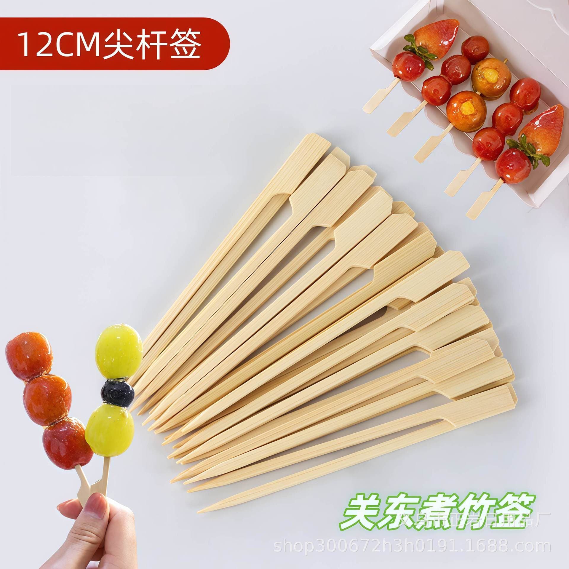 Special Bamboo Skewers Wholesale Disposable BBQ Malatang Round Skewers Commercial Oden Candied Hawthorn Grilled Skewers