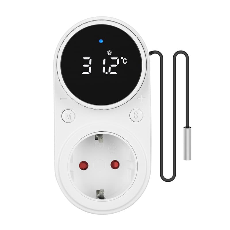 2026 new European temperature control socket, temperature switch, countdown switch socket, temperature controller