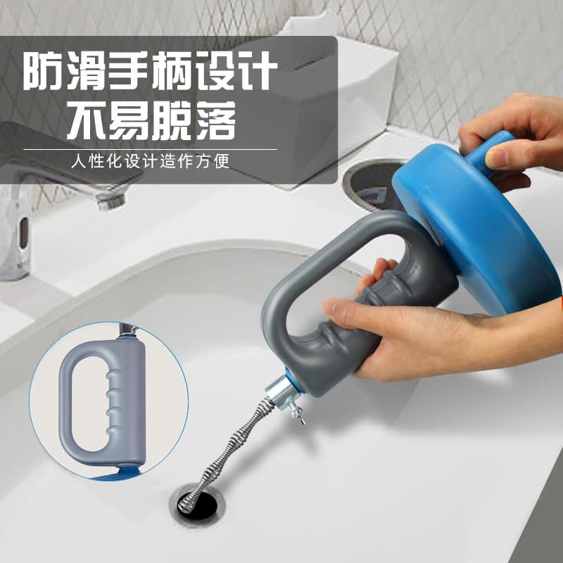 Manufacturer Toilet Unclogging Hand-Crank Pipe Cleaner for Sink, Sewer, Household Toilet, Floor Drain Cleaning Tool