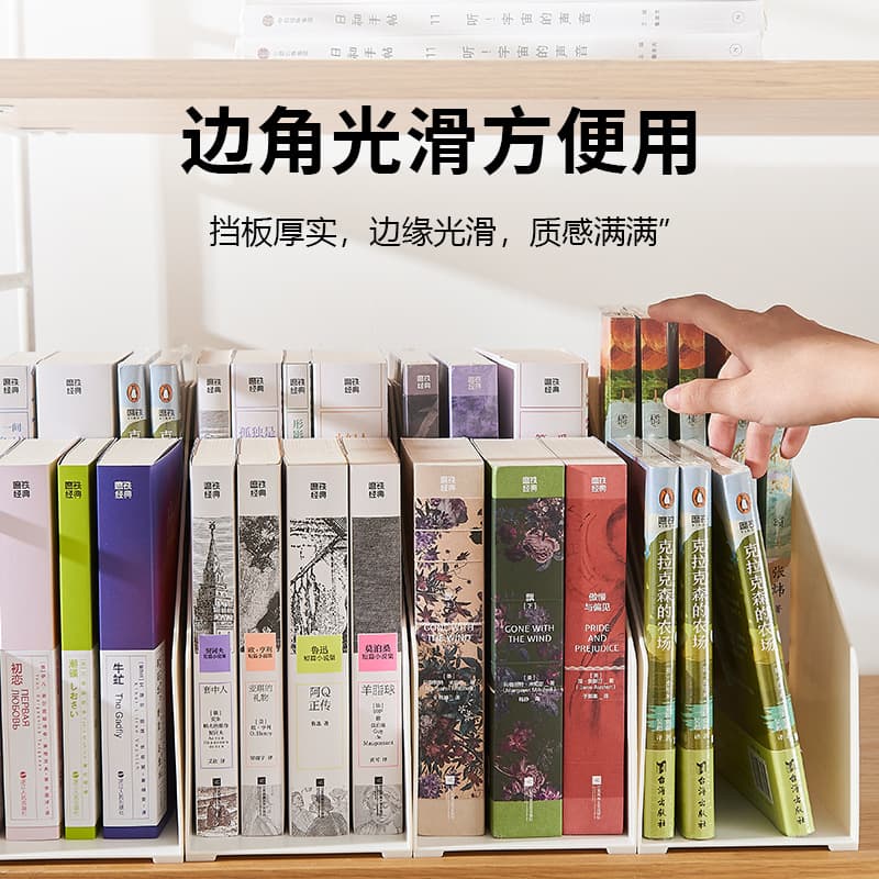 Cross-border Amazon best-selling double-layer book shelf/bookstand for office desks, students, and small bookshelves.