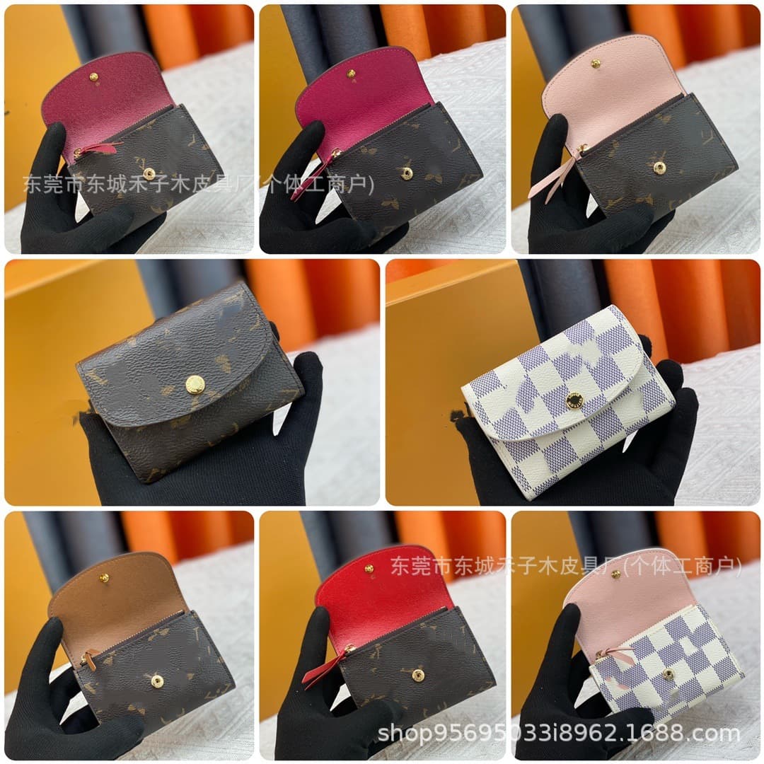 Cross-Border New Wholesale Foreign Trade Supply Wallet, Colorful Envelope-Style Coin Purse, 80% off Wallet, Genuine Leather Beaded Wallet