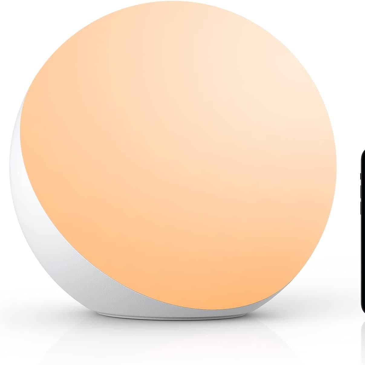 T21 spherical small night light, smart doodle APP bedside desk lamp, bedroom eye-care children's pat-activated light.