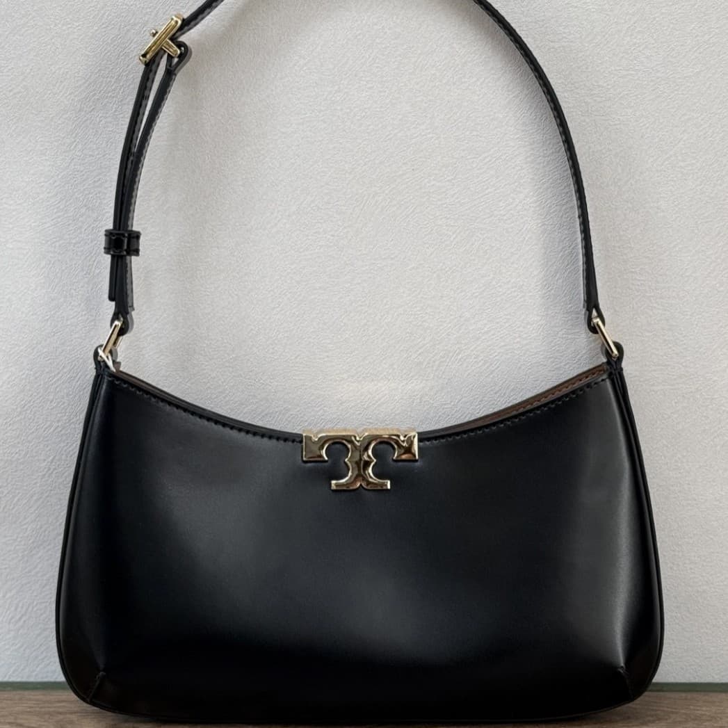 TB Eleanor Cool Photosensitive Cowhide Fashion Armpit Bag Hand-held Small Square Bag Magnetic Buckle Lady's Shoulder Bag