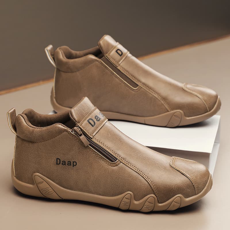 Men's Shoes Spring 2024 New High-Top Men's Labor Protection Work Work Shoes Trendy Versatile Outdoor Hiking Shoes