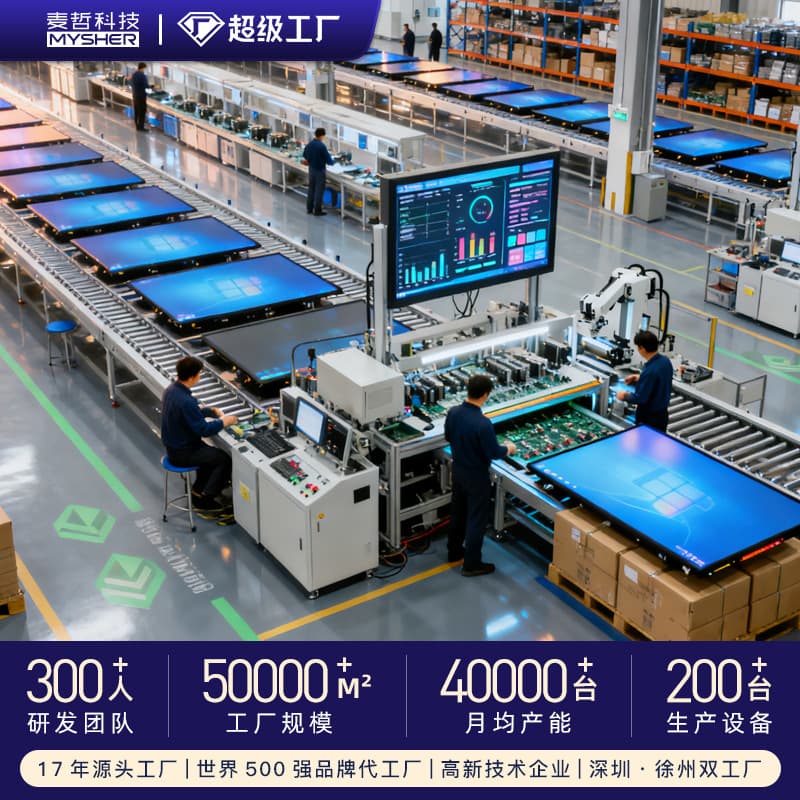 MaiZhe Multimedia Teaching All-in-One Machine, Touch TV, Kindergarten Electronic Whiteboard, Touch Interactive Conference Flat Panel