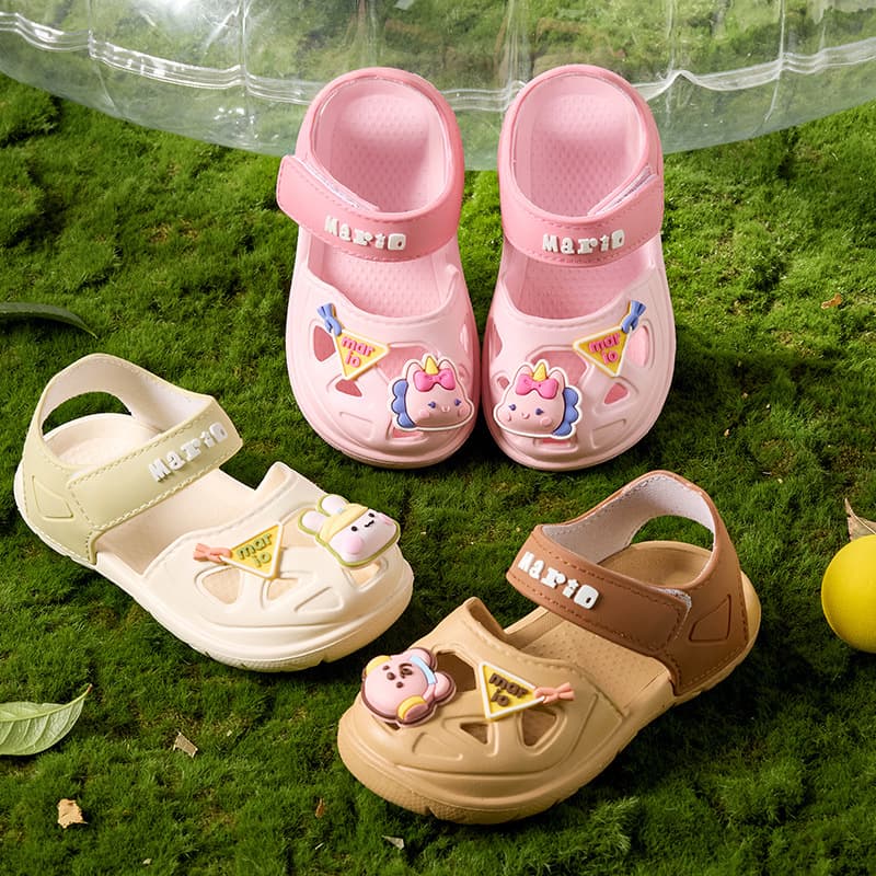 Factory Custom Children's Sandals Boys Summer Sports Girls Kids Soft Sole Closed-Toe Sandals Baby Shoes