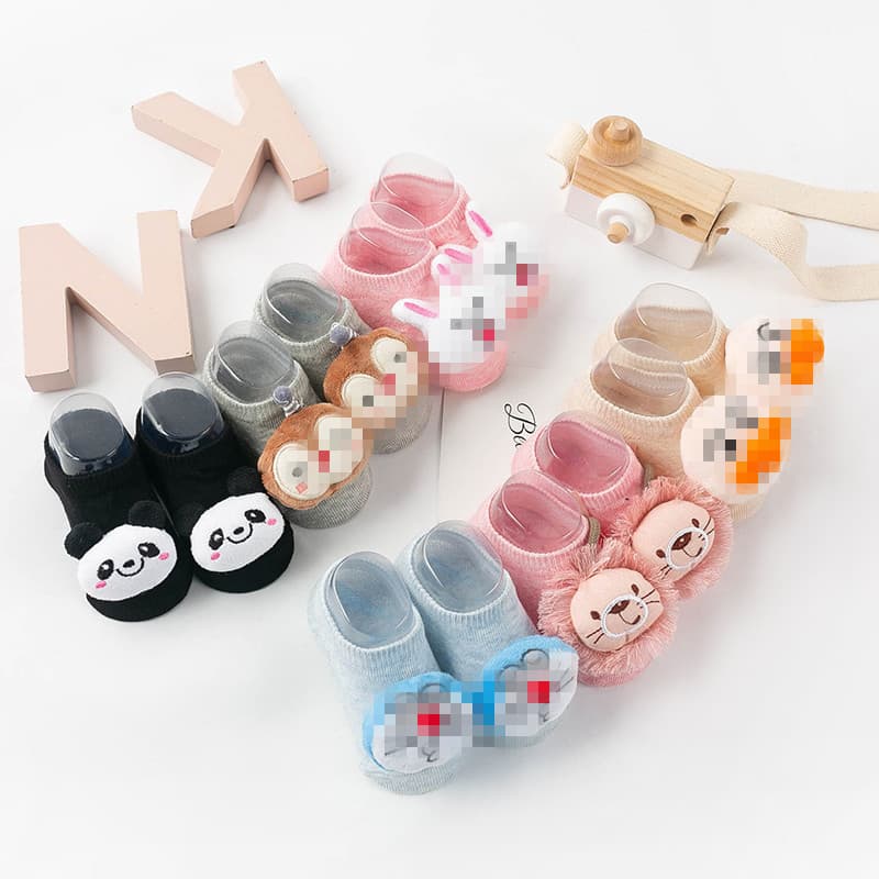 2024 Newborn Baby Cartoon Boat Socks Infant Toddler Walking Socks Floor Socks
