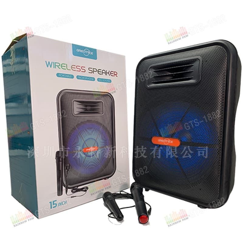 KTS factory wholesale GTS series GTS-1882 outdoor portable 15-inch wireless Bluetooth speaker
