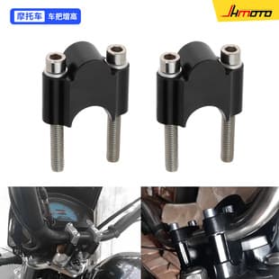 Motorcycle Parts Aluminum Alloy CNC Handlebar Riser Bracket 22mm Fixed Mount Stem Riser
