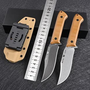 High-end Cross-border Buck 104 Hunting Knife Outdoor Integrated Survival Knife Portable Self-defense Tactical Small Straight Knife