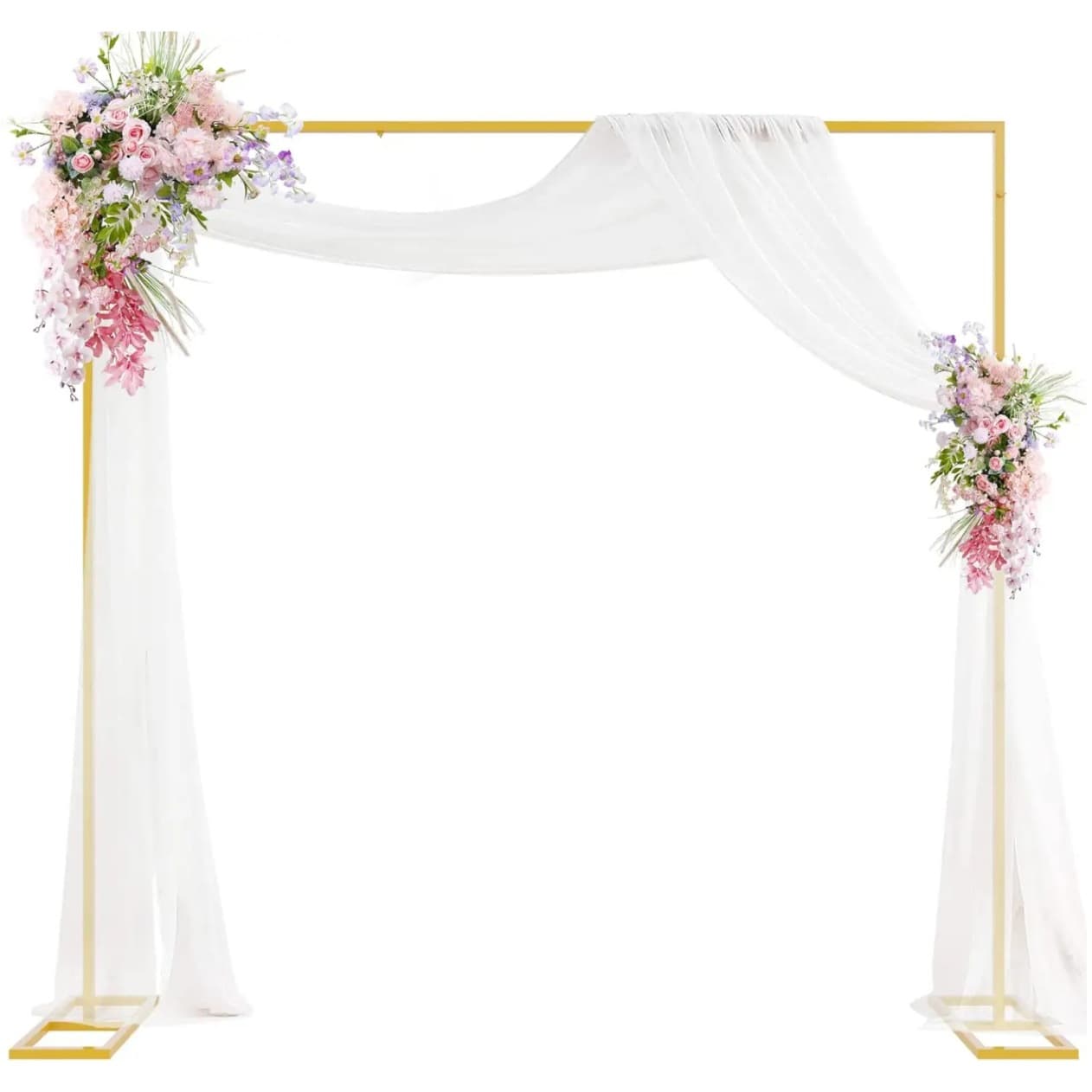 Metal Square Adjustable Background Bracket Kit Wedding Arch Frame For Wedding Birthday Photography Decoration