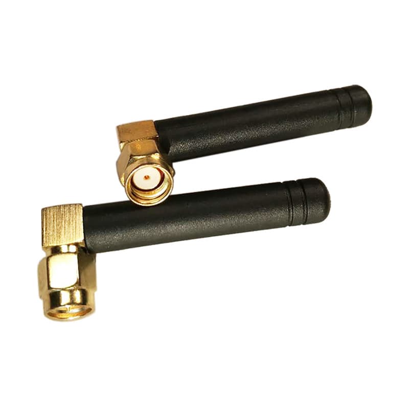 433MHz Antenna Small Chili SMA Male Right Angle Omnidirectional High Gain External Rubber Stick Antenna Short Adapter