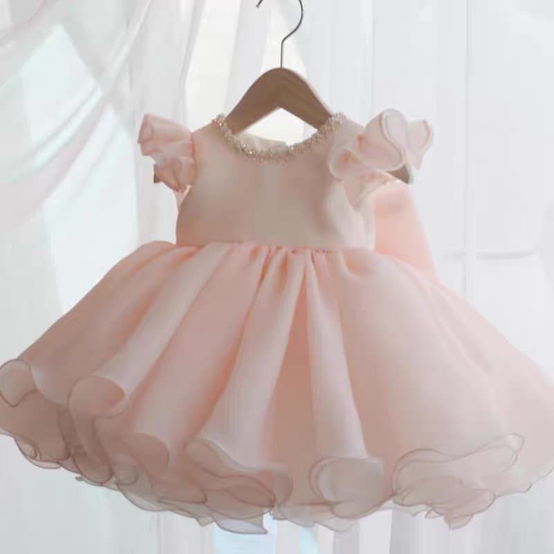 Kids Wedding Dress Little Bridesmaid Girl Dress Fashionable Princess Dress Children's Clothing