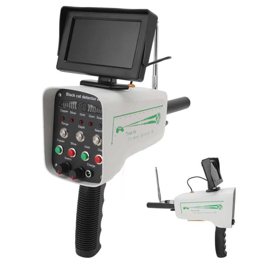 White—body Machine New Version Display Metal Detector Remote Positioning Outdoor Detection Gold, Silver and Copper Finder