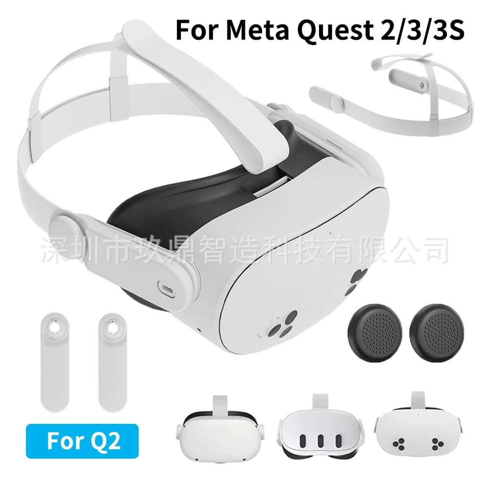 Compatible with Quest 2 Head Strap, Oculus 2 Adjustable Head Strap, Quest 3/3S Replacement Head Strap