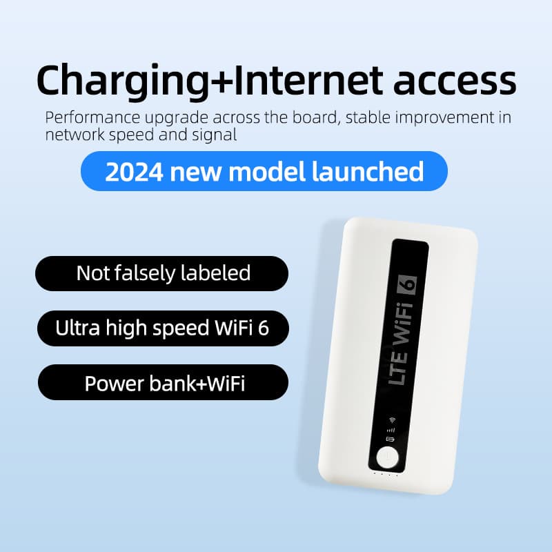 Cross-border Power Bank Pocket WiFi 6 Qualcomm 9207 8000mAh Long-lasting Outdoor Internet Device