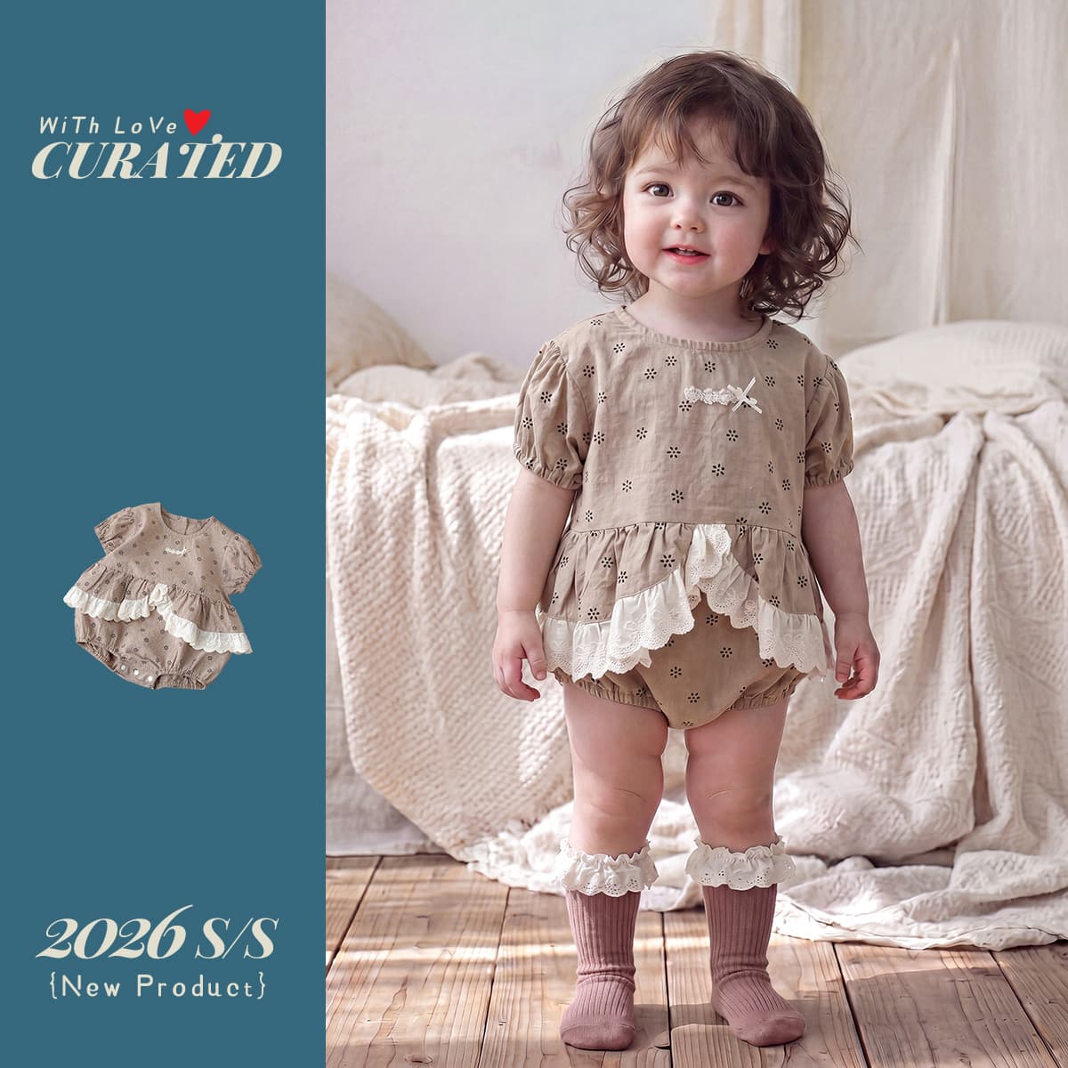 Baby short-sleeved jumpsuit, summer thin rompers, pure cotton, type A, Korean floral triangle harem 1 baby girl's fart cover