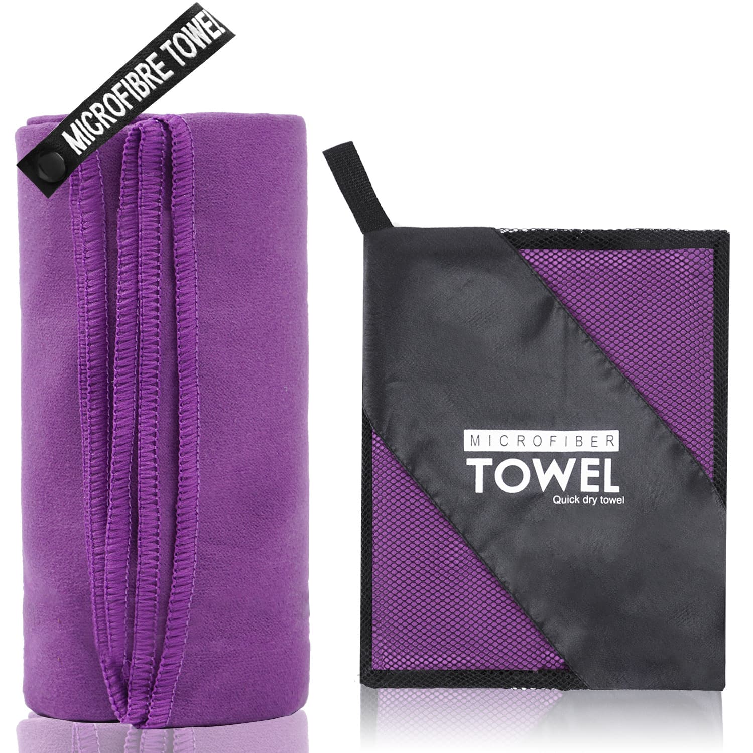 Cross-Border Swim Quick-Dry Towel, Custom Logo Sports Towel, Microfiber Double-Sided Velour Fitness Towel