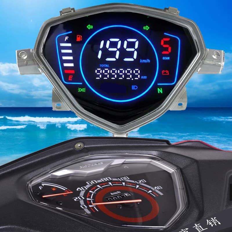 ZS110-53 Motorcycle Instrument Cluster for Export to Malaysia MODENAS KRISS MR2 mr3 Speedometer Assembly