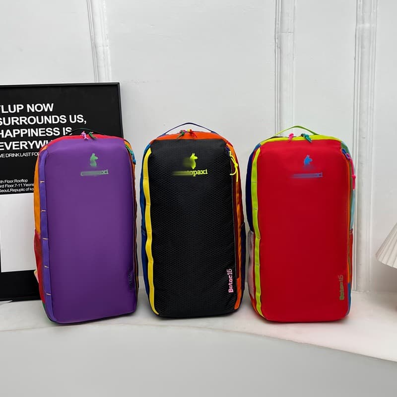 Outdoor Alpaca 20L Travel Mountaineering Contrast Color Backpack Backpack Light Hiking Large Capacity Men's and Women's Dopamine Bag