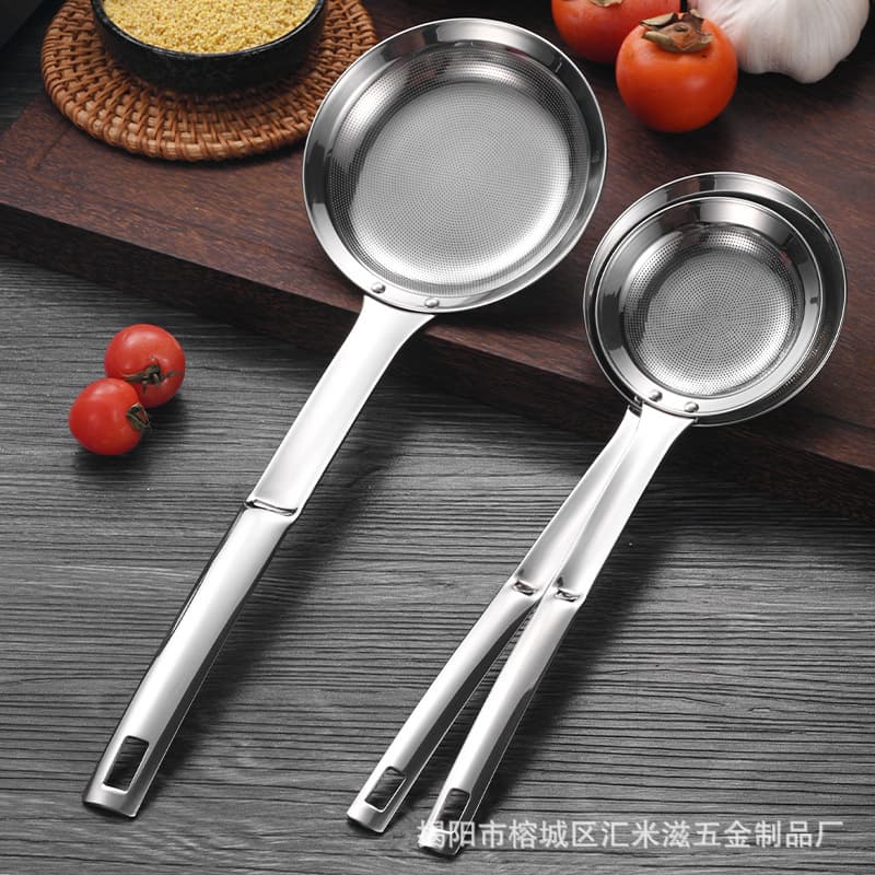 304 foaming colander, fine mesh stainless steel kitchen filter, oil filter spoon, hot pot fishing foam and slag grease spoon