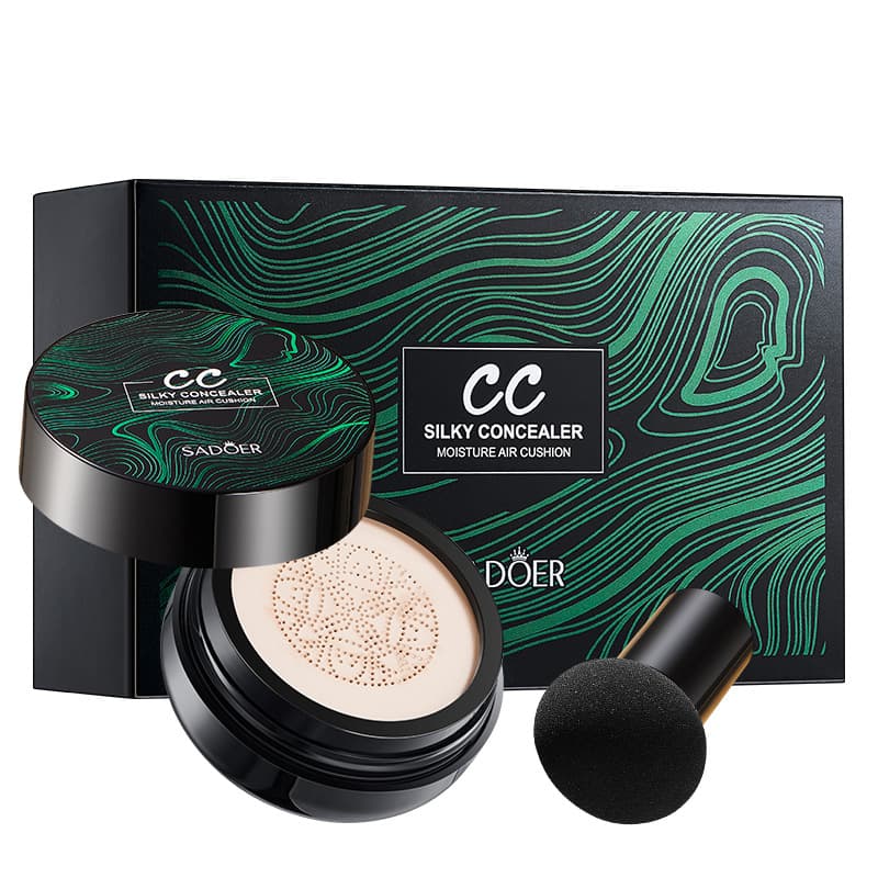 Cross-border stock Mushroom Cushion SADOER Concealing & Correcting CC Cushion Foundation, factory direct wholesale