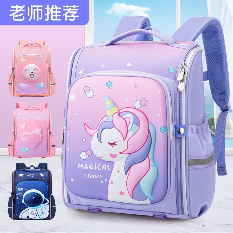 School Bag for Boys Elementary Grades 1-6 Ultra-Light Children Weight-Reducing Spine-Protecting Drop Shipping