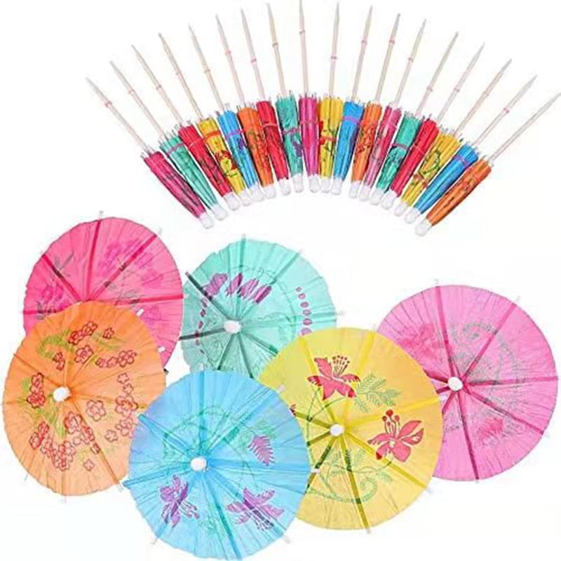Disposable umbrella tags, fruit tags, fruit platter decoration tags, cold dish platter decoration tags, flower umbrella tags, paper umbrella tags, small umbrellas