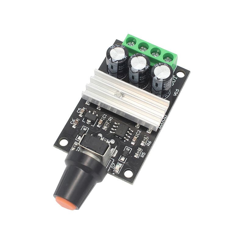 PWM DC brushed motor speed regulator 3A 6V12V18V24V small motor stepless speed control switch 1203B