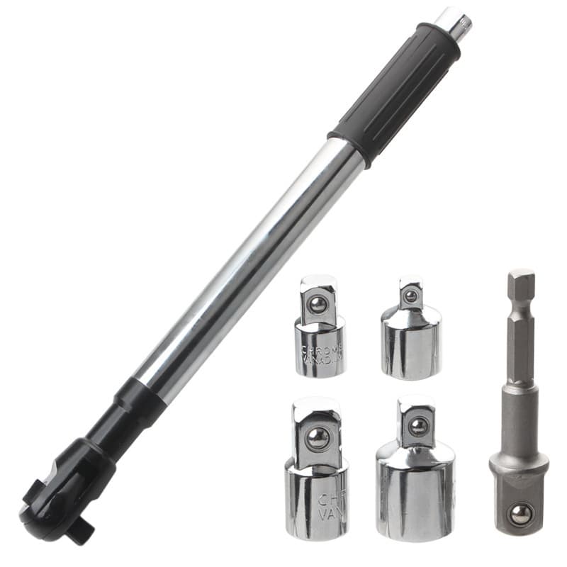 Multifunctional Extended Quick Ratchet Wrench Pneumatic Tool Manual Socket Ratchet 2-in-1 Hand-Auto Integrated Wrench