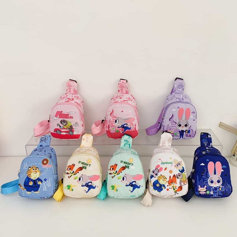 Wholesale New Cross-Border Hot-Selling Chest Bag Fashion Anime Cartoon Kids Crossbody Bag Cute Printed Outdoor Shoulder Bag