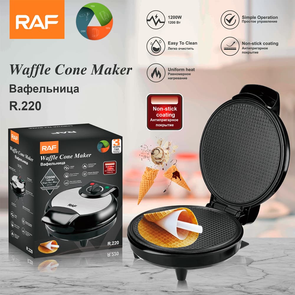 Cross-Border Home Breakfast Egg Roll Machine Ice Cream Cone Machine Electric Pancake Maker Thin Pancake Machine Ice Cream Skin Spring Roll Machine