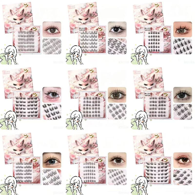 Glue-free false eyelashes, novice lazy eyelashes, glue-free eyelashes, student-free self-adhesive eyelashes, simulated false eyelashes