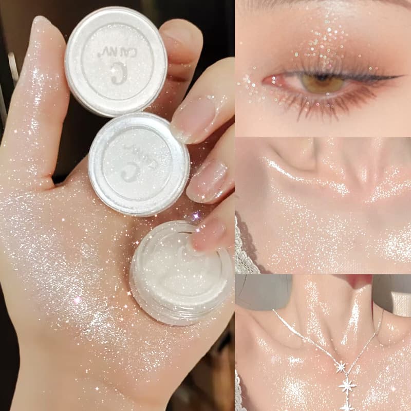 Highlighter Face Brightening Eye Corner Glitter Loose Powder Setting Powder Stage Makeup Sparkle Super Shiny Eye Shadow Pearl