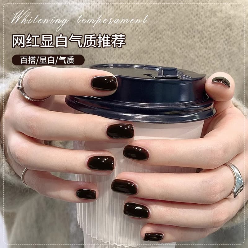 Autumn/Winter Maillard Caramel Brown Nail Gel 2026 New Trend Popular Bright White for Nail Salons