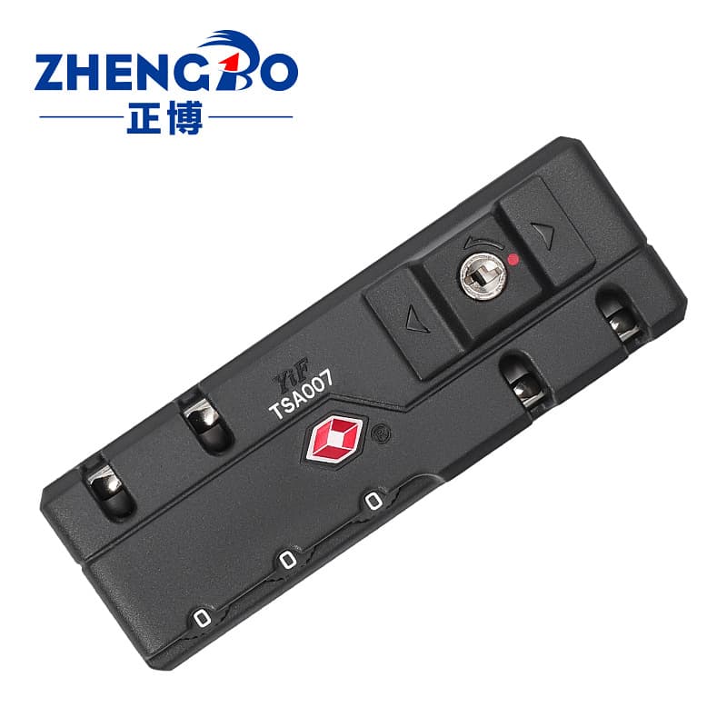 Zhengbo Factory Wholesale Luggage Accessories Combination Lock TSA Fixed Lock Bidirectional Pull Tab Lock TSA007 Combination Lock