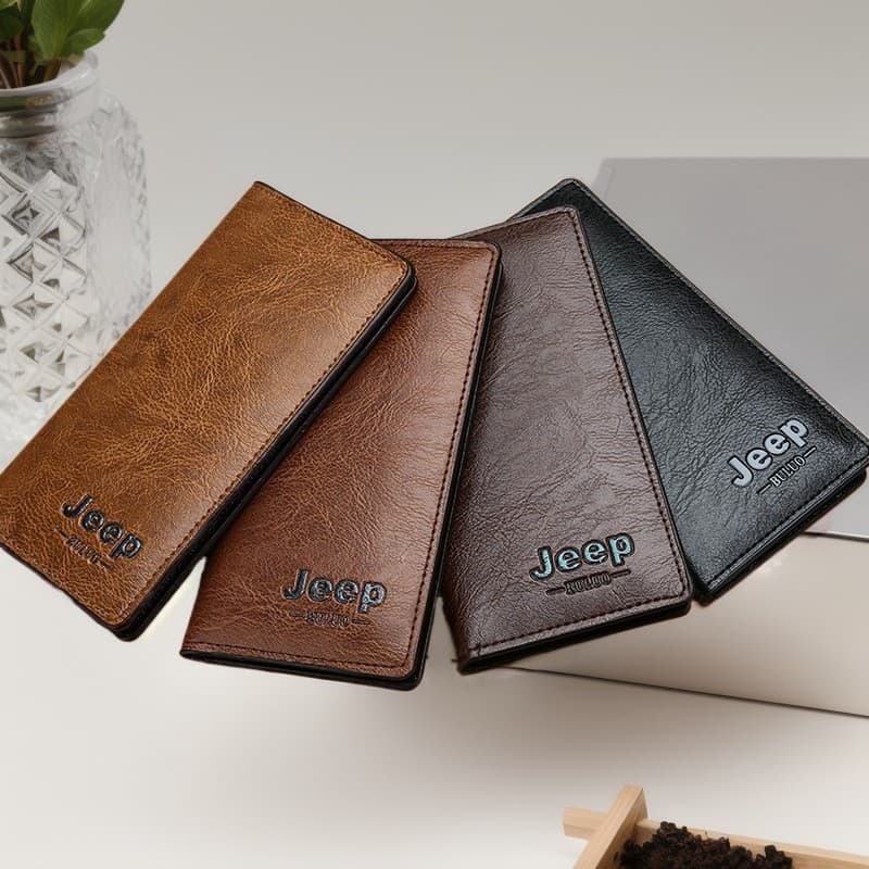 Factory Wholesale Long Men's Wallet Multi-Card Holder Handbag Wallet Vintage Business Texture Wallet Card Holder Coin Purse
