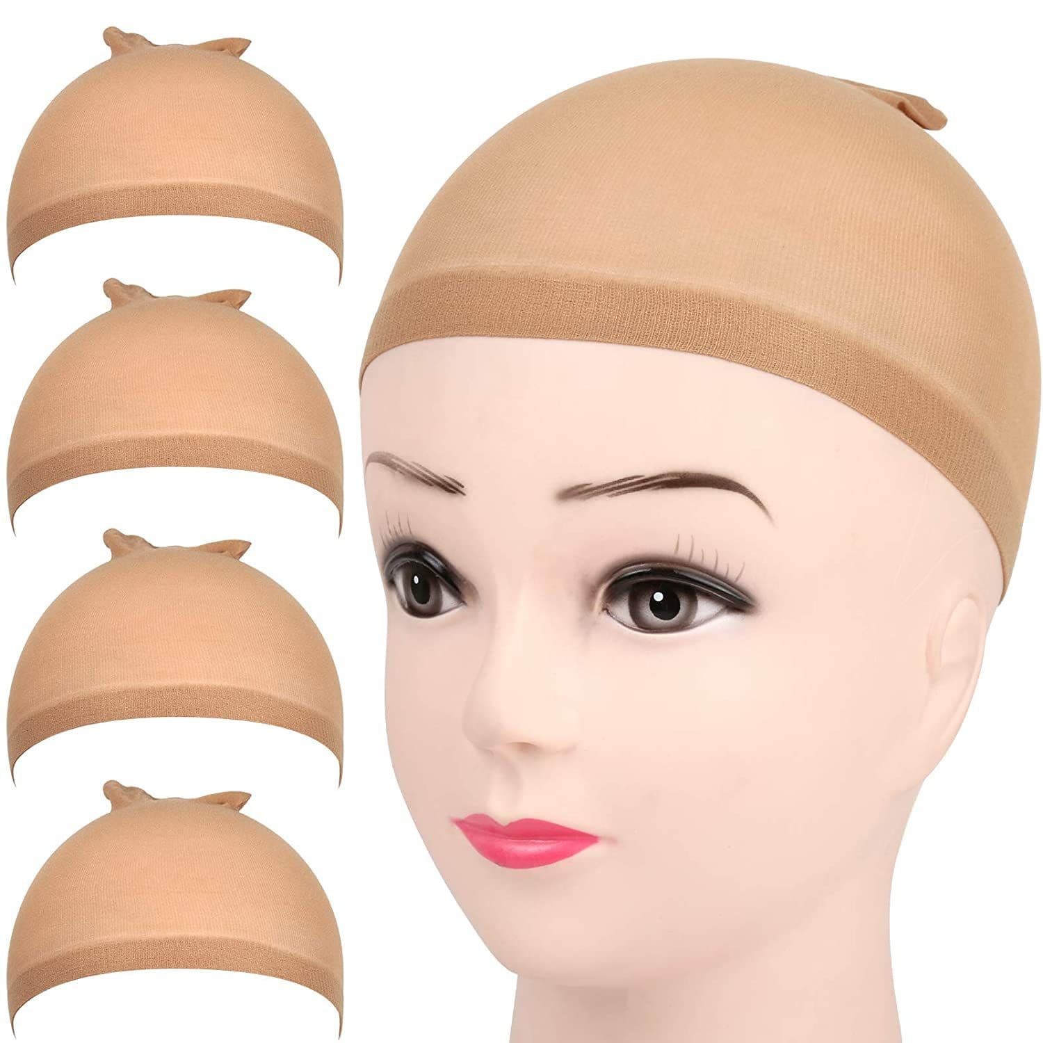 Wig Caps Wholesale Stock for Export, Stocking Lace Wig Net, 2PCS/1PCS High Elasticity Stocking Net
