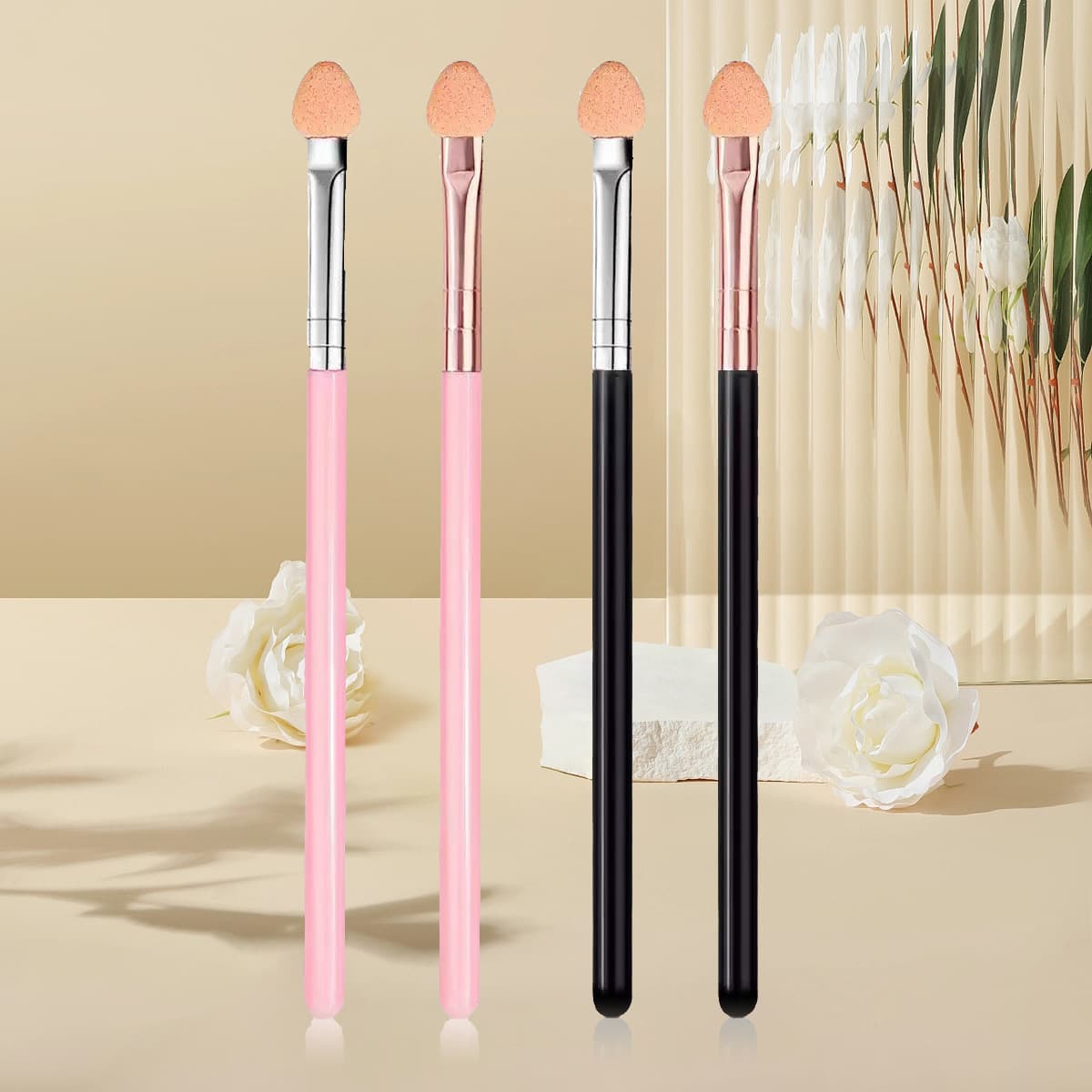 Sponge Eyeshadow Brush Rubber Sponge Eye Blending Brush Sponge Eyeshadow Stick Beauty Tool Wholesale Eyeshadow Stick Sponge Stick