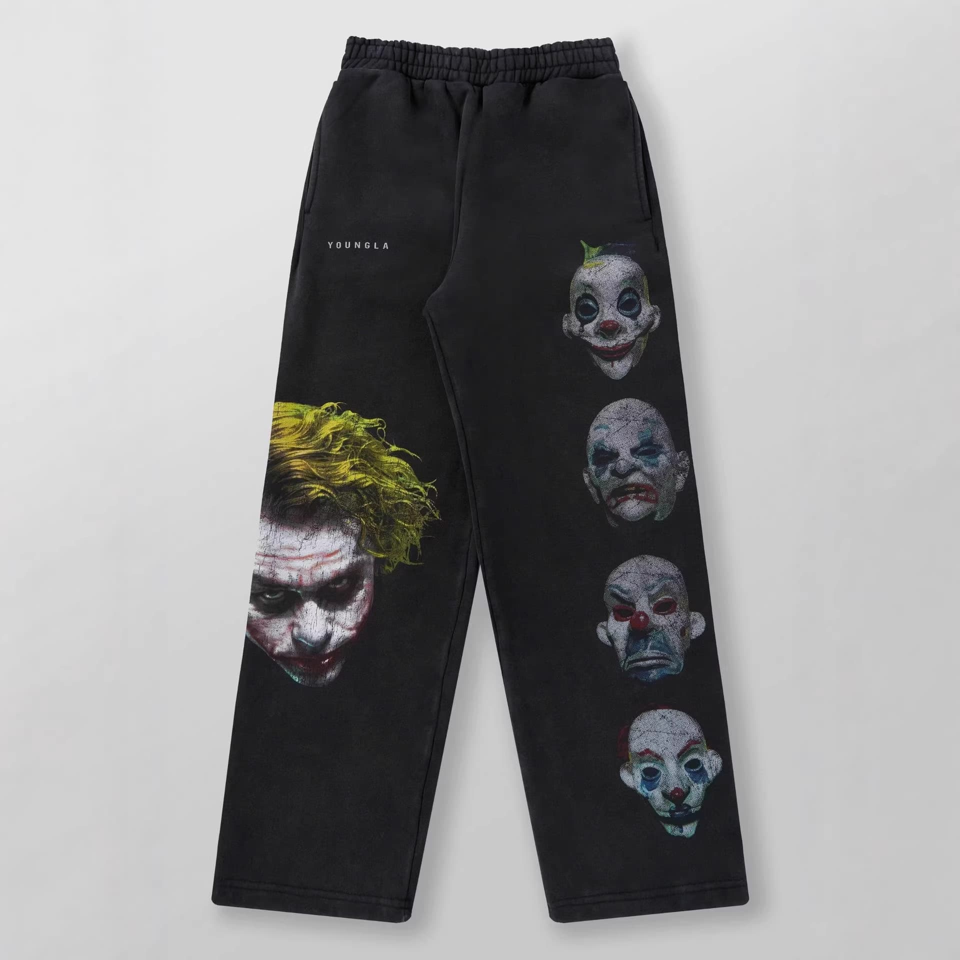 YOUNGLA x Batman Athletic Pants Cotton Printed Casual Straight-Leg Long Pants