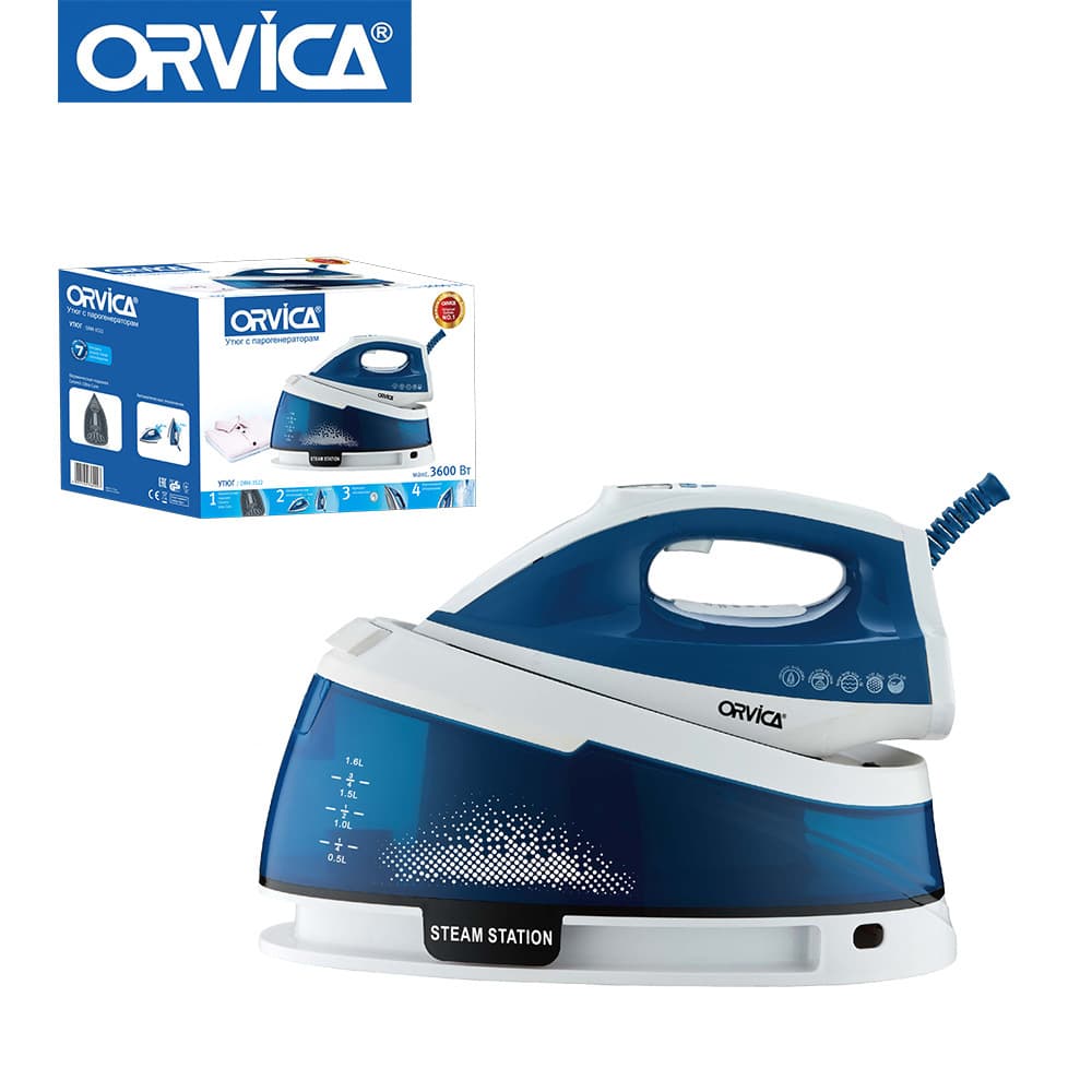 ORVICA Cross-border Wholesale Handheld Steam Iron Large Water Tank Ceramic Soleplate Garment Steamer