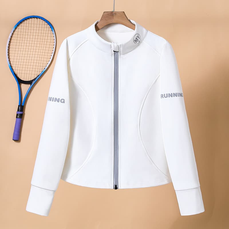 Fleece-Lined New Stand Collar Cardigan Glow-in-the-Dark Zipper Jacket 6 Colors
