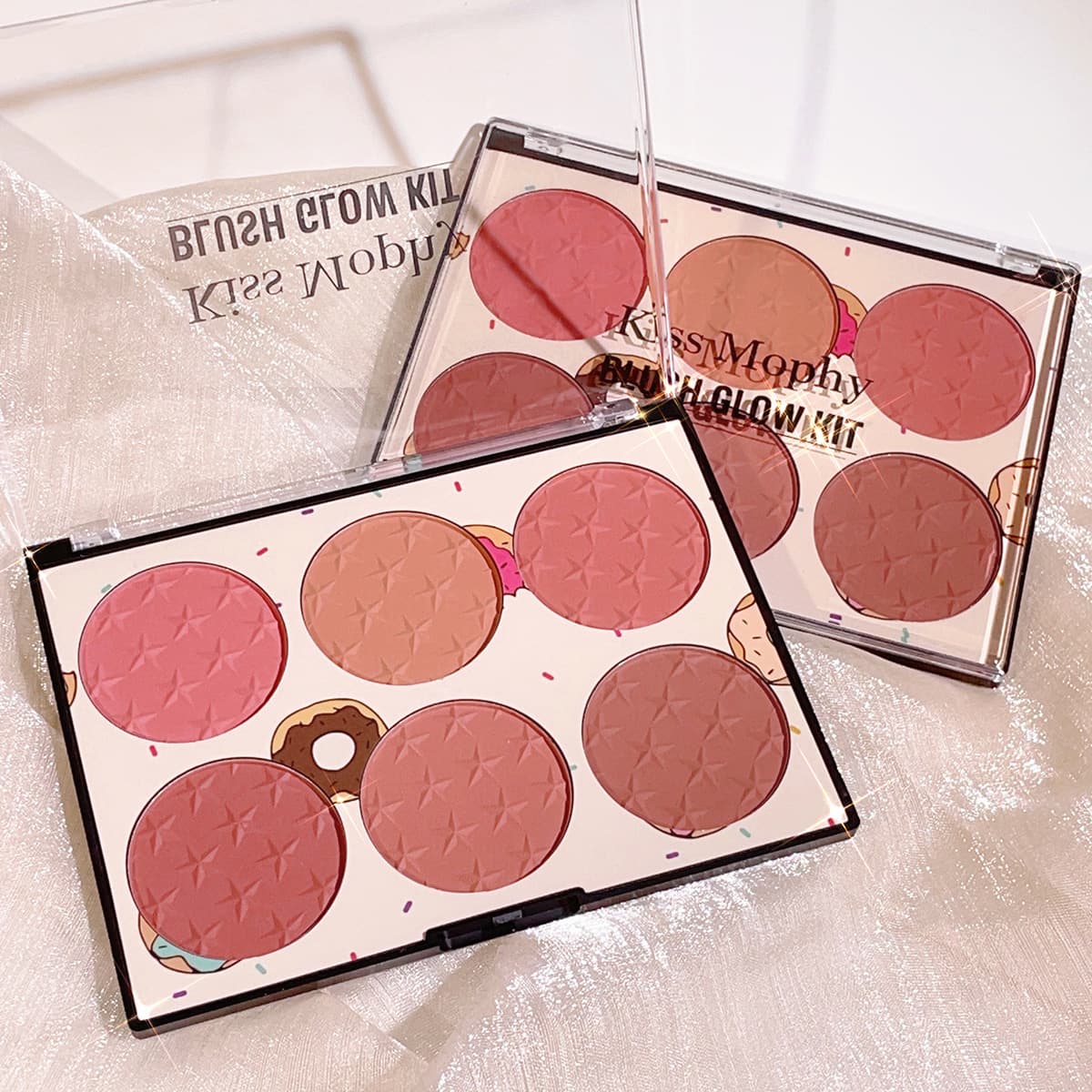 Six-Color Blush Natural Matte Blush Palette Fine Pigmented Long-Lasting Affordable Eye Shadow Cosmetics Cross-Border Wholesale