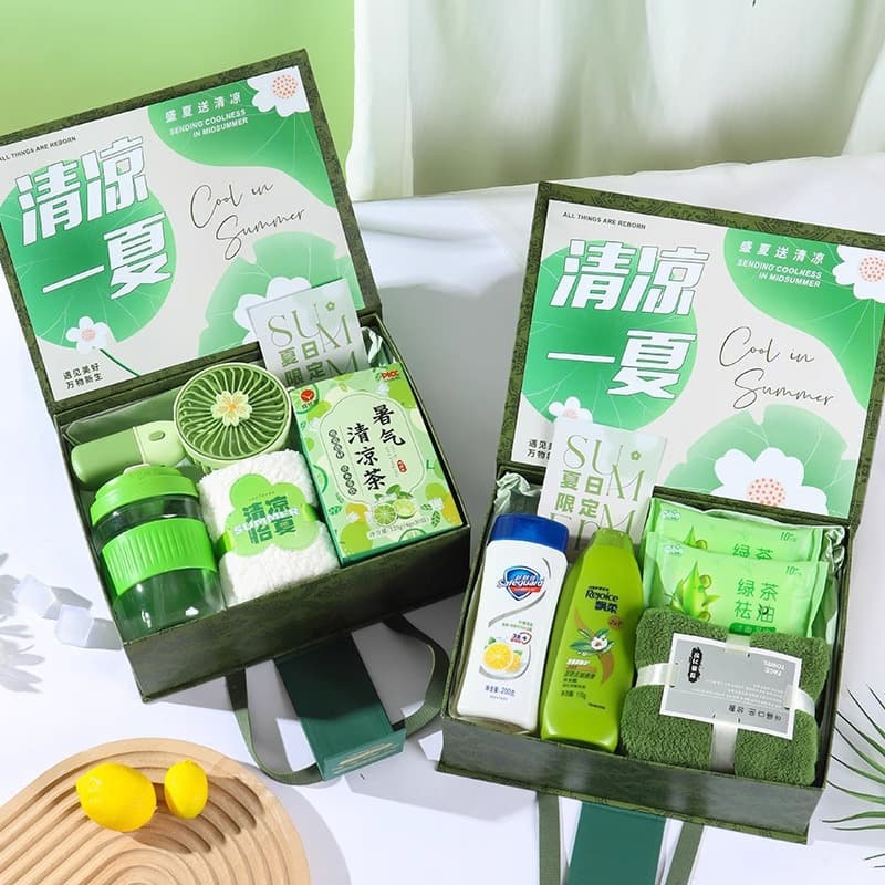 Summer Cooling Gift Set Corporate Team Building Event Heat Relief Practical Cooling Souvenir Gift Set