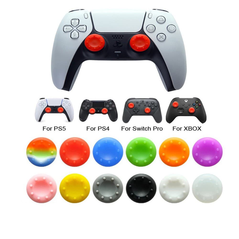 Compatible with PS3/PS4/PS5/XBOX360/ONE controllers, joystick caps, mushroom head protective covers, button silicone caps