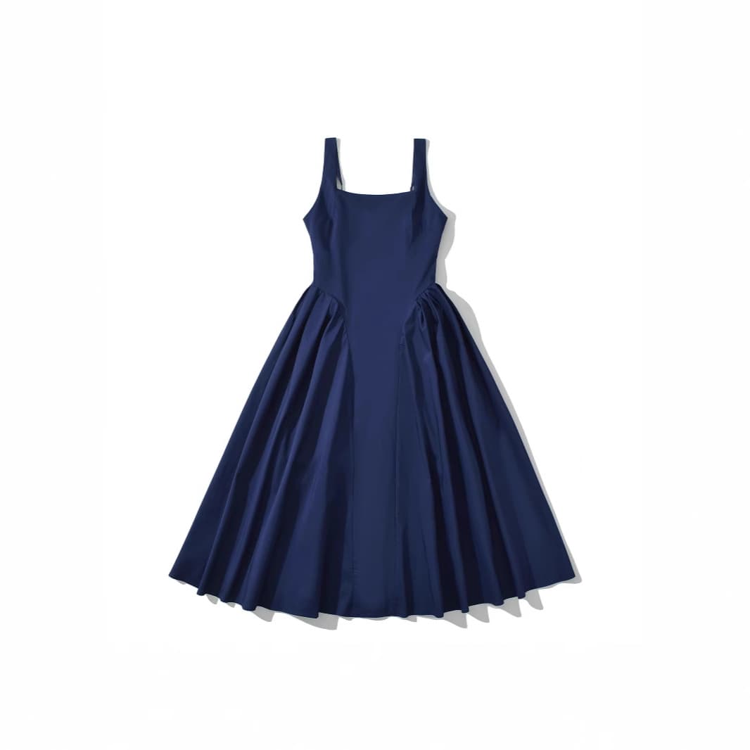 Amazon European and American style summer new French high-end suspender dress with elegant and fashionable backless suspender dress