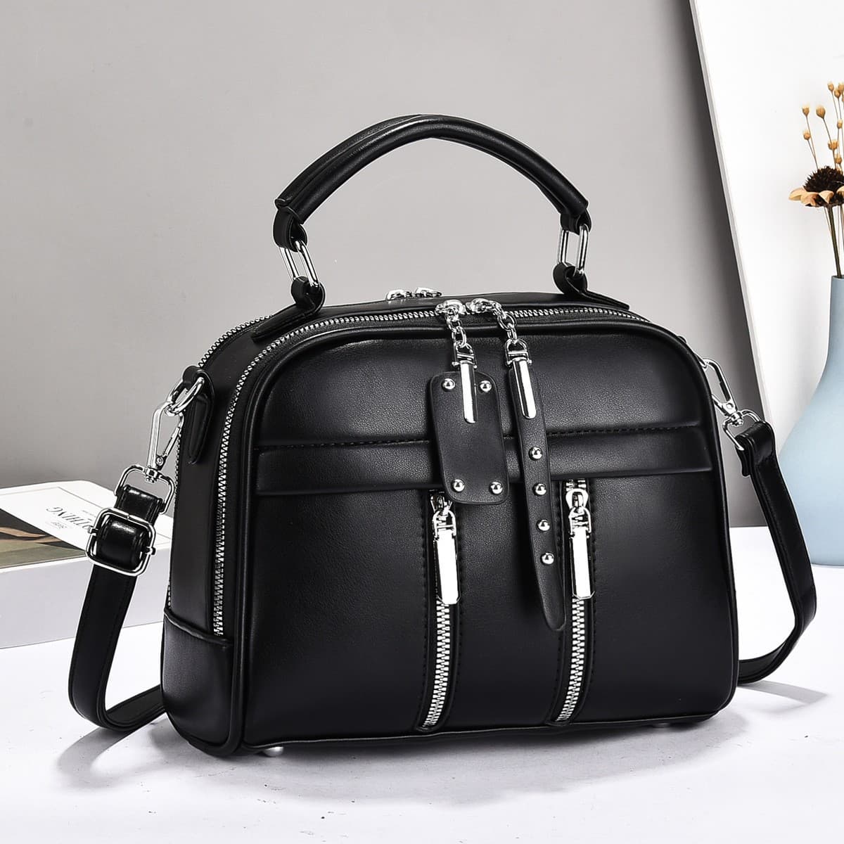 Manufacturer small square bag for women 2026 new style printed shoulder bag fashionable texture commuter lady crossbody bag one piece dropshipping
