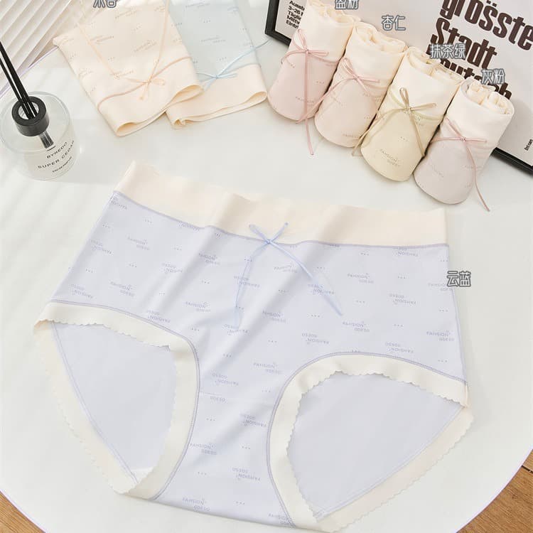 100-160 Morel Women's Panties Macaron Color Comfortable Skin-Friendly Exquisite Design Breathable Bikini Lightweight