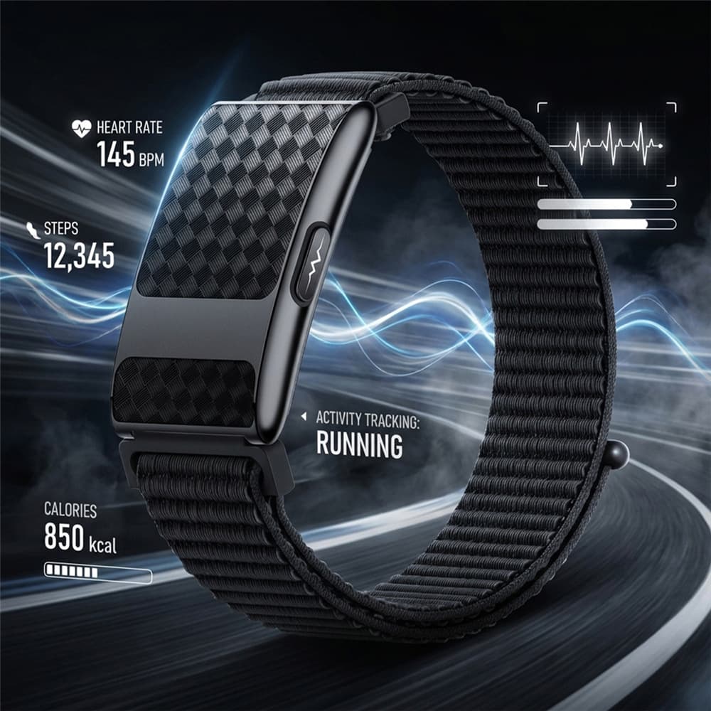 Cross-border TK35PRO Smart Bracelet Screenless Heart Rate Blood Oxygen Sleep Monitoring Information Reminder Step Counting Sports Watch